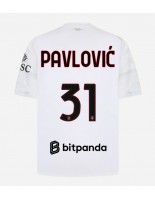 AC Milan Strahinja Pavlovic #31 Venkovní Dres 2026-27 Krátký Rukáv